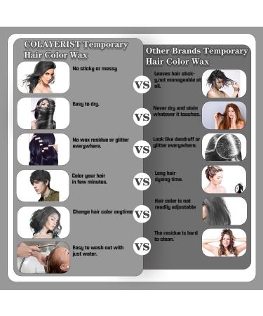 Temporary Washable Black Hair Color Wax - No Mess Hair Dye for Kids | Perfect for Parties & Cosplay - Buy Online on GoSupps.com