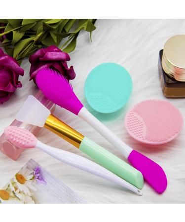 5PCS Silicone Face Scrubber Set | Lip Scrub Brush | Cleansing & Exfoliating Face Brushes | Men & Women | Style 1 - Buy Online on GoSupps.com