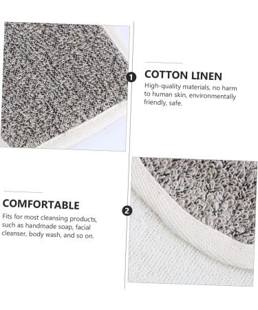VINTORKY 5pcs Flip Soap Foam Net Soap Mesh Holder Net Bag Soap Bag Exfoliating Soap Pocket Khaki Cotton Linen - Buy Online on GoSupps.com