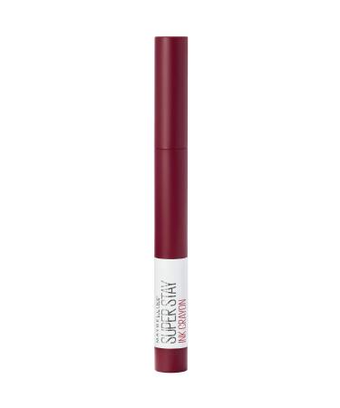 Maybelline New York Lipstick Super Stay Ink Crayon Matte and Long-lasting No. 55 Make It Happen 1.5 G