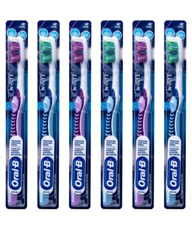 Oral-B 3D White Vivid Toothbrush 35 Soft (Colors Vary) - Pack of 6