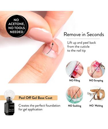 Sensationail Gel Manicure Starter Kit - Peel Off Formula Nude Mood | Gel Nail Polish Kit | No Acetone Needed | Lasts 2 Weeks | Beige - 20 Piece Set - Buy Online on GoSupps.com
