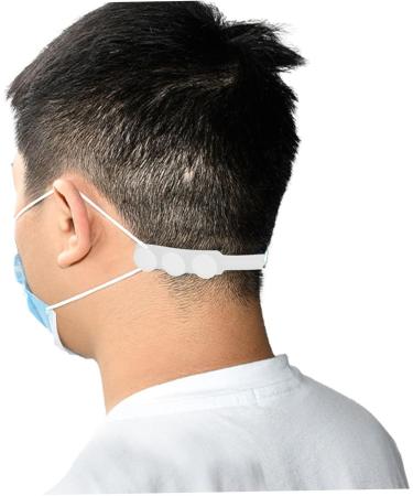 SOLUSTRE 10 Pcs Mask Hook Earrings Buckle - Silica Gel White Extension for Comfort & Style | International Shipping Available - Buy Online on GoSupps.com