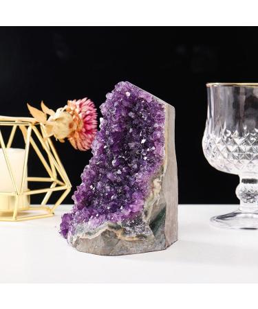 Room Decoration Amethyst Cluster - Uruguay Irregular Purple Quartz Crystal Cluster with Polished Edges - Natural Amethyst Specimen for Home Decor Gifts Ornament Geography Teaching 3.3lbs (Size : 4.4l 4.4lbs - Buy Online on GoSupps.com