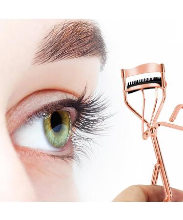 Fychuo Eyelash Curler with Comb and Separator - Includes 2 Refills - Rose Gold Lash Lift Tool - Buy Online on GoSupps.com