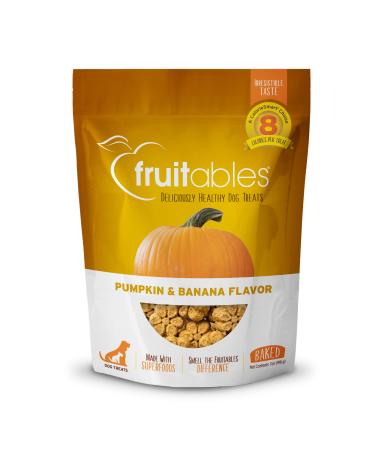 Fruitables Baked Dog Treats | Pumpkin Treats for Dogs | Healthy Low Calorie Treats | Free of Wheat, Corn and Soy 7 Ounce (Pack of 1) Pumpkin and Banana