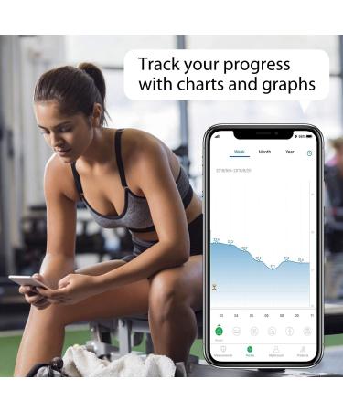RENPHO Rechargeable Smart Scale - Digital Weight & Body Fat Monitor with Bluetooth Sync - 396 lbs Capacity - Buy Online on GoSupps.com