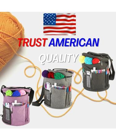 Premium 120pc Crochet Kit for Beginners - Yarn, Hooks, Tools, Storage Bag, Scissors - Purple - Kids & Adults - Buy Online on GoSupps.com