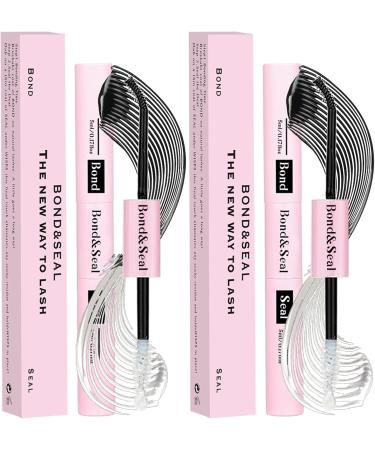 Qiveaory Lash Bond and Seal Kit 2Pcs DIY Lash Extension Waterproof Lashe Cluster Glue 72h Hold Portable Individual Lash Glue for Eyelash Extensions Beginners Black Bond&Clear Seal(5ml+5ml) - Buy Online on GoSupps.com