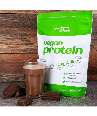 Vegife Vegan Protein Powder - Chocolate Flavor - 500g Soy Pea Rice & Hemp Protein - Nutritious Vegetable Protein Blend for Optimal Health - Buy Online on GoSupps.com