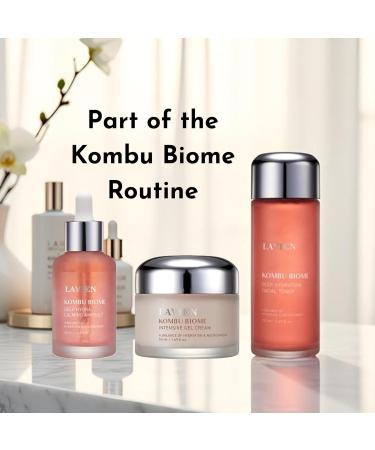 Lavien Kombu Biome Deep Hydra Calming Ampoule - Facial Serum Ultra Moisturizer Hydration and Nourishment - Triple Hyaluronic Acid Suitable for All Skin Types - 1.69 Fl Oz (50ml) Bottle - Buy Online on GoSupps.com