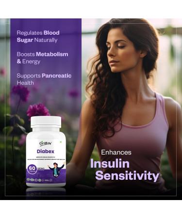 ORIBITE Diabex Herbal Wellness & Metabolism Support Supplement Natural Blend with Gymnema Bitter Melon & Fenugreek Helps Maintain Energy Balance & Vitality 60 Capsules Non-GMO (2) - Buy Online on GoSupps.com