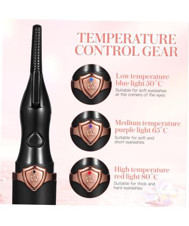 Healeved 1Set Electric Eyelash Curler USB Charging Eyelash Curler for Women (Black) - Buy Online on GoSupps.com