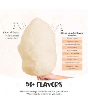 Baking Beauty and Beyond Premium Floss Sugar for Cotton Candy - Cotton Candy Flossing Sugar with Natural Ingredients Perfect for Every Occasion Bulk Floss Sugar 800g - Caramel Flavour - Buy Online on GoSupps.com