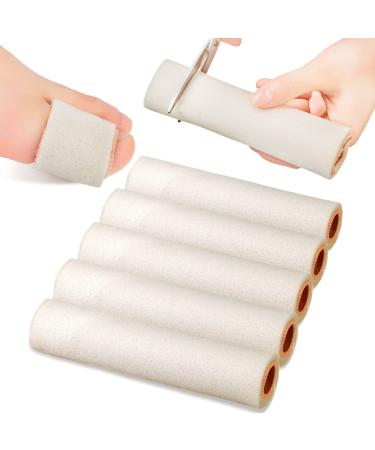 6 Pieces Foam Toe Sleeves Foam Tube Big Toe Protectors Toe Bandages for Big Toe Foam Sleeve or Big Toe for Bunion, Hammer Toe, Callus Corn, Bliste, L (Large, Beige) Large Beige - Buy Online on GoSupps.com
