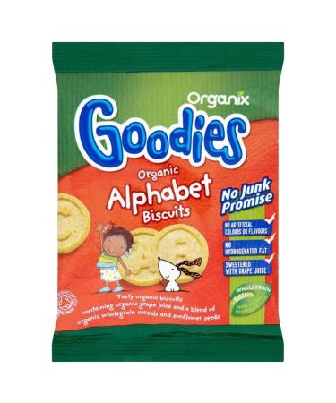 Organix Goodies Organic Alphabet Biscuits 12mth+ (25g) - Pack of 6