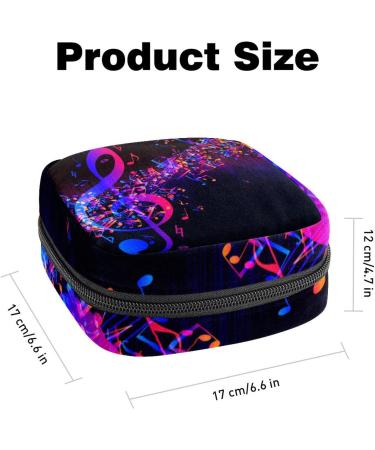 GIAPB Abstract Music Note Period Bag | Sanitary Napkin & Makeup Storage Pouch - Buy Online on GoSupps.com