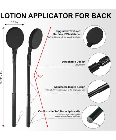 Lotion Applicator for Back 25.7 Telescopic Back Lotion Applicator Back Lotion Applicators for Your Back Easy Reach and Washable Back Self Tanner Applicator - Buy Online on GoSupps.com