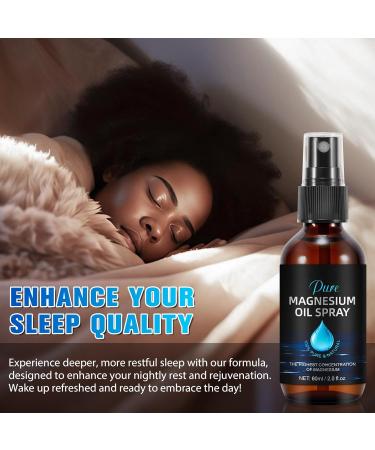 2 Fl. Oz Magnesium Oil Spray for Feet | Organic & High Concentration | Natural Sleep Aid Muscle Recovery & Deodorant | Pure Pharmaceutical Grade - Buy Online on GoSupps.com