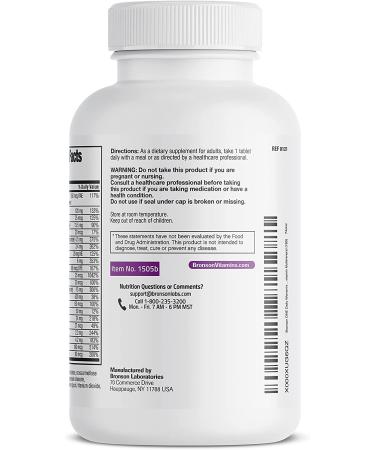Bronson ONE Daily Women's 50+ Multivitamin & Multimineral - 180 Tablets for Optimal Health - Buy Online on GoSupps.com