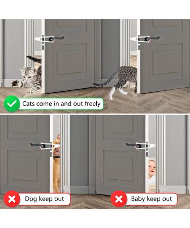 Cat Door Holder Latch - Keep Dogs Out, Cats In! Baby Proof, Easy Install (2 Pack) - Buy Online on GoSupps.com