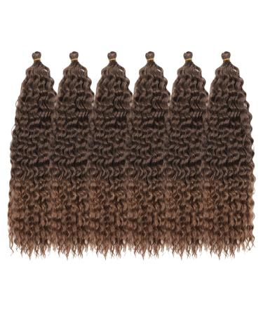 Deep Twist Crochet Hair - 22 Inch Synthetic Ombre Curly Braids | 6 Packs Waterwell Twist Hair Extensions - Buy Online on GoSupps.com