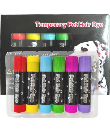 Dog Hair Dye - Styling and Coloring Pencil for Hair Vibrant Washable Markers for Creative Grooming of Cats Livestock and Other Pets - Buy Online on GoSupps.com