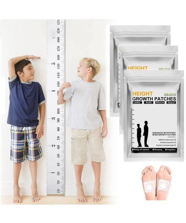 Patches for height growth 24 PCs acupuncture simulating height growth plaster foot sticker for bone growth reducing stress better sleeping for adults and adolescents