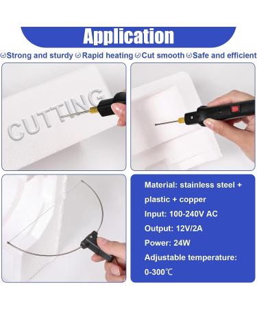 Hot Wire Foam Cutter Kit with Temperature Controller - Electric Cutting Machine for Art Craft EVA Foam Carving (Black) - Buy Online on GoSupps.com