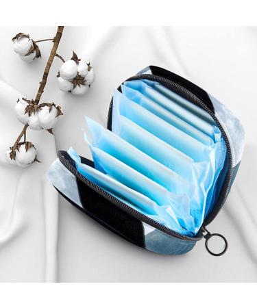 Eco-Friendly Menstruation Pad Bag with Zipper | Stylish Women's Napkin & Tampon Collection Bags - Nature Silhouette Design - Buy Online on GoSupps.com