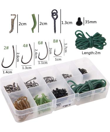 Shaddock 121-Piece Carp Fishing Accessories Set - Hooks Sleeves Bait Screws & More for Ultimate Fishing Experience - Buy Online on GoSupps.com