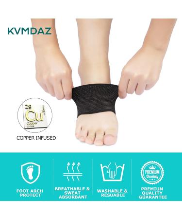 Arch support Sleeves Plantar Fasciitis Brace Compression Bands (2 Pairs) For Fallen Arches Flat Feet Bone Spurs High Arches Flat Arches Foot Pain Relief Copper Infused Wrap Straps For Women Men Medium Size - Buy Online on GoSupps.com