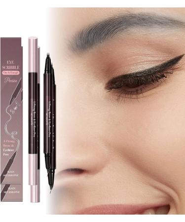 Eyebrow Pencils For Women 2In1 Double Sided Liner Smudge Resistant Eyebrow Pencil for Women Girls Beauty Makeup Cosmetics Dating Party Gathering - Buy Online on GoSupps.com