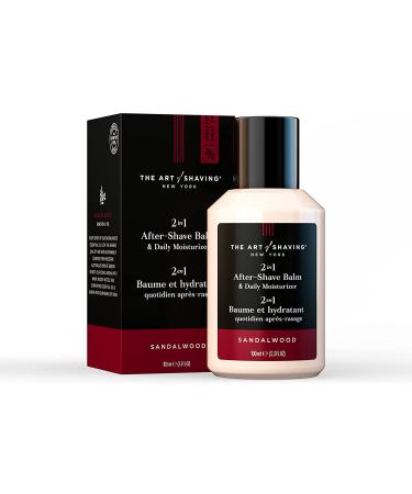 The Art of Shaving Sandalwood After-Shave Balm 3.3 Fl Oz - Daily Moisturizer | Long-lasting, Anti-Aging Formula | Clinically Tested for Sensitive Skin - Buy Online on GoSupps.com