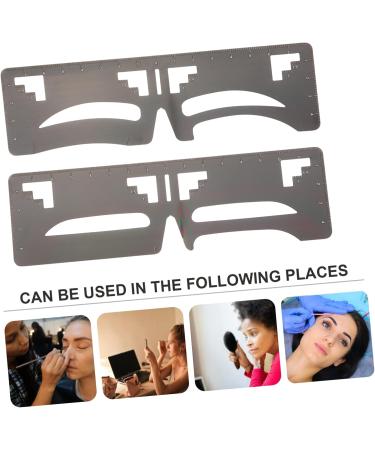 Housoutil 10 Pcs Eyebrow Ruler Makeup Measure Template Brow Mapping Eyebrow Stencil Eyebrow Shape Supplies 20x4.8cmx5pcs As Shownx5pcs - Buy Online on GoSupps.com
