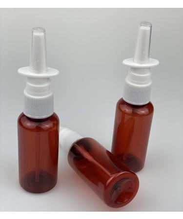 12-Pack Amber Nasal Spray Bottles - Unpowered Pump Atomizers for Cosmetics Perfume Essential Oils & Medical Use - Buy Online on GoSupps.com