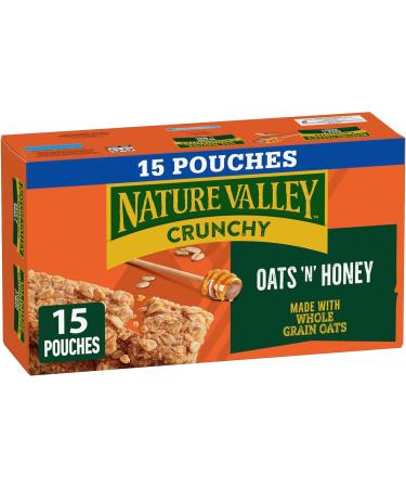 NATURE VALLEY - VALUE PACK SIZE - Fruit and Nut Almonds Raisins Peanuts Cranberries Granola Bars & FAMILY PACK SIZE - Oats Honey Granola Bars Made with Whole Grain Oats - Buy Online on GoSupps.com