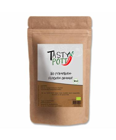 Tasty Pott Organic Pyramid Flakes 200g Bag - Orange - Salt - Flavor - Premium Organic - For Cooking & Roasting - For Grilling & Marinating