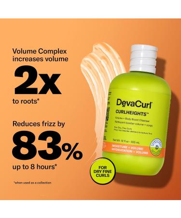 DevaCurl CurlHeights Volume + Body Boost Cleanser - 12 oz | Best Cleanser for Curly Hair - International Shipping - Buy Online on GoSupps.com