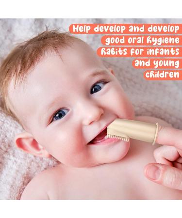 12-Piece Silicone Baby Finger Toothbrush Set for Newborns - Soft Oral Care for Infants and Toddlers | Teething Care | BPA-Free | 6 Colors - Buy Online on GoSupps.com