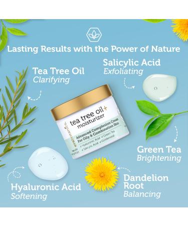 Era Organics Tea Tree Face Moisturizer for Oily Skin - Advanced 7X Balancing Formula with Tea Tree Oil - Non-Greasy Hydration - Buy Online on GoSupps.com