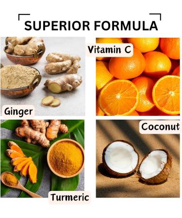 Turmeric Ginger Orange and Coconut Oil Body and Face Wash 100g Soap Bar Underarm Whitening Hyperpigmentation and Exfoliating with Vitamin C Handmade Natural - Buy Online on GoSupps.com