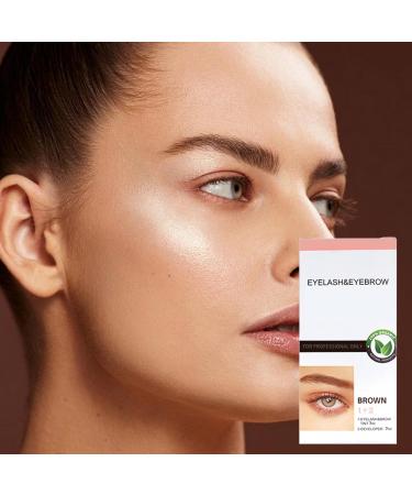 Eyebrow Dye Kit Quick Drying Waterproof Eyebrow Dye Semi-permanent Lash Tinting Quick Dry Waterproof Long-lasting Tint For Natural Eyelash Fast And Safe Results - Buy Online on GoSupps.com