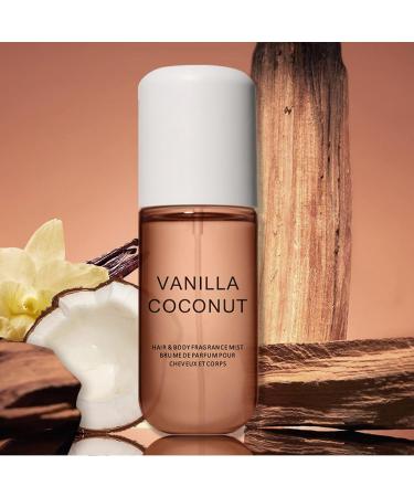 Koec Vanilla Coconut Perfume Coconut Vanilla Perfume Vanilla Coconut Hair and Body Perfume Spray for Women (2pcs) - Buy Online on GoSupps.com