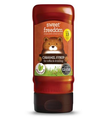 Sweet Freedom Caramel Syrup for Coffee & Drizzling - Only 13 Calories Per Teaspoon - For Frappes Cocktails Pancakes & Porridge - Healthy Baking - Vegan & Plant Based - 350g Pack of 1 350 g (Pack of 1) Caramel