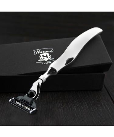 3 Edge Shaving Razor With Specially Designed Lady Finger Stainless Steel Hollow Handle Perfect Safety Razor For Mens Perfect Shave