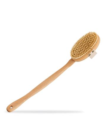 Ruhi Body Brush | 100% Natural Bristles | FSC-Certified Beech Wood | Plastic-Free Dry Brush for Back Massages & Cellulite | Made in Germany - Buy Online on GoSupps.com