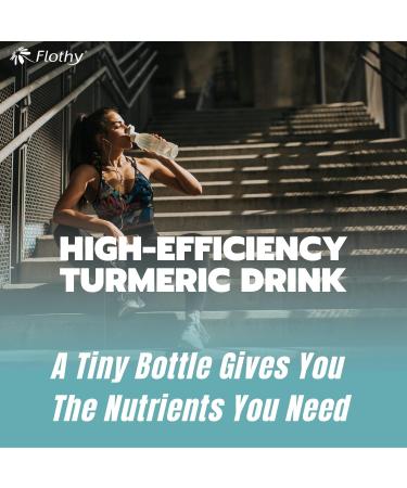 Flothy Turmeric Curcumin Liquid 500mg Extract (Pack of 18) - Nano Liposomal High Absorption Joint & Immunity Supplement with Lemon & Honey Flavor - 0.50 Fl Oz - Buy Online on GoSupps.com