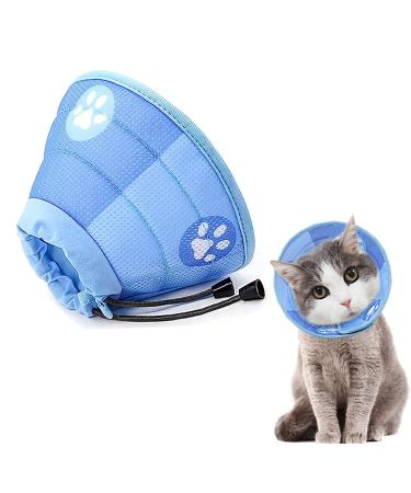 YQkangzhu Cat Recovery Collar Dog Cone Collar Soft Adjustable Elizabethan Collars Cones Protective Pet E Collar After Surgery Injuries Breathable Lightweight Collar for Small Pet Kittens Puppy(S)
