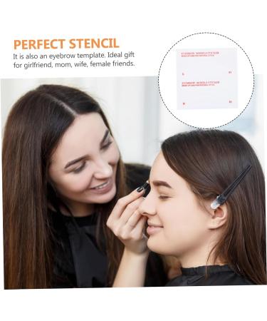 FRCOLOR 72pcs Eyebrow Stickers Eye Brow Shaping Kit Eyebrow Stencils Kit Disposable Eyebrow Template Ruler 8.5x8.5cm As Shown - Buy Online on GoSupps.com